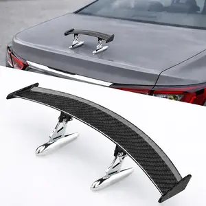 Mini Universal Car Tail Spoiler – Carbon Fiber Texture Trunk Lip, 6.89  Exterior Upgrade for a Sporty Look