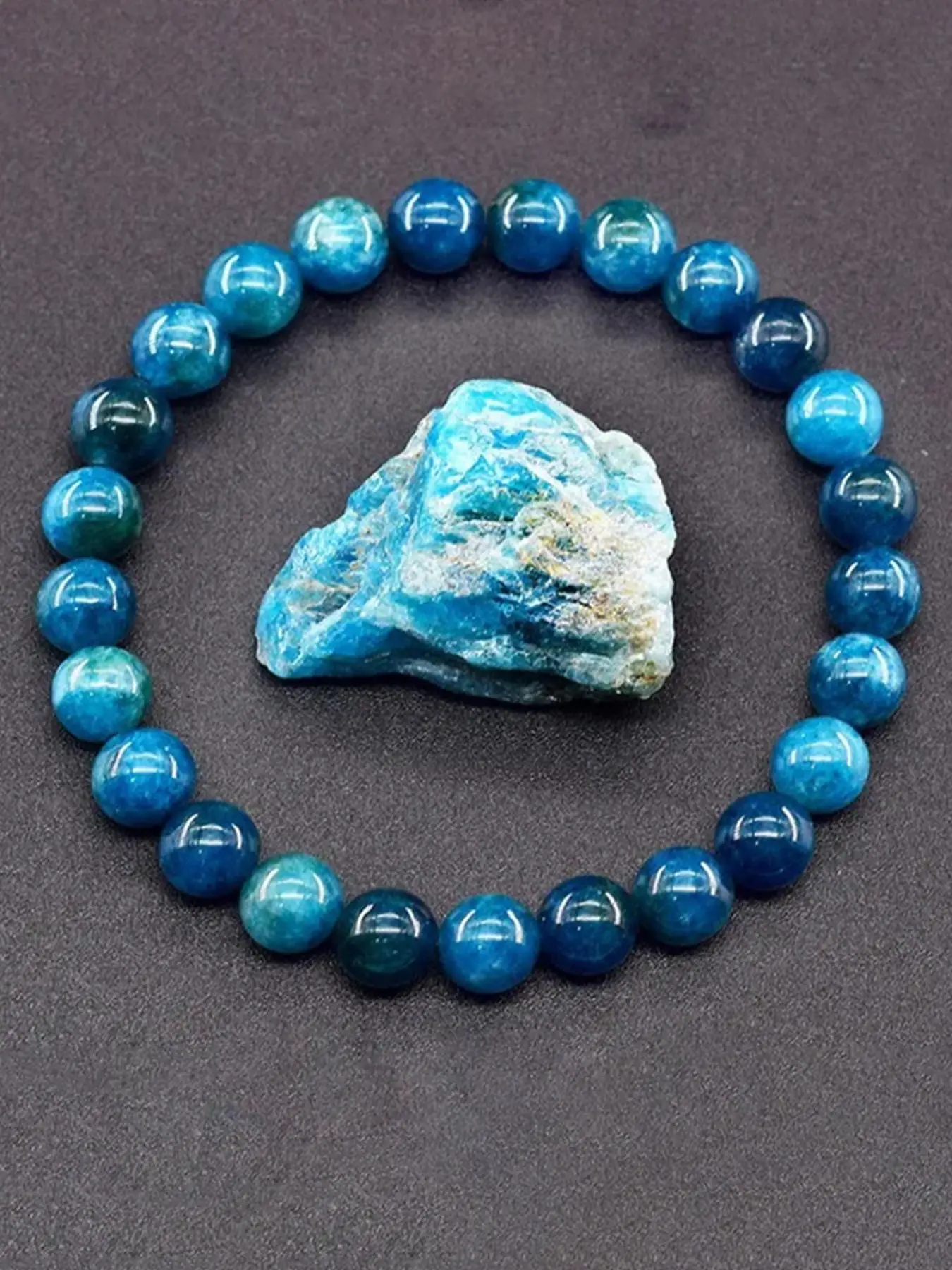 Natural Phosphosiderite Stone Beaded Bracelet, Fashionable Jewelry for Women & Men, Trendy All-match & Exquisite Jewelry for Birthday Gift