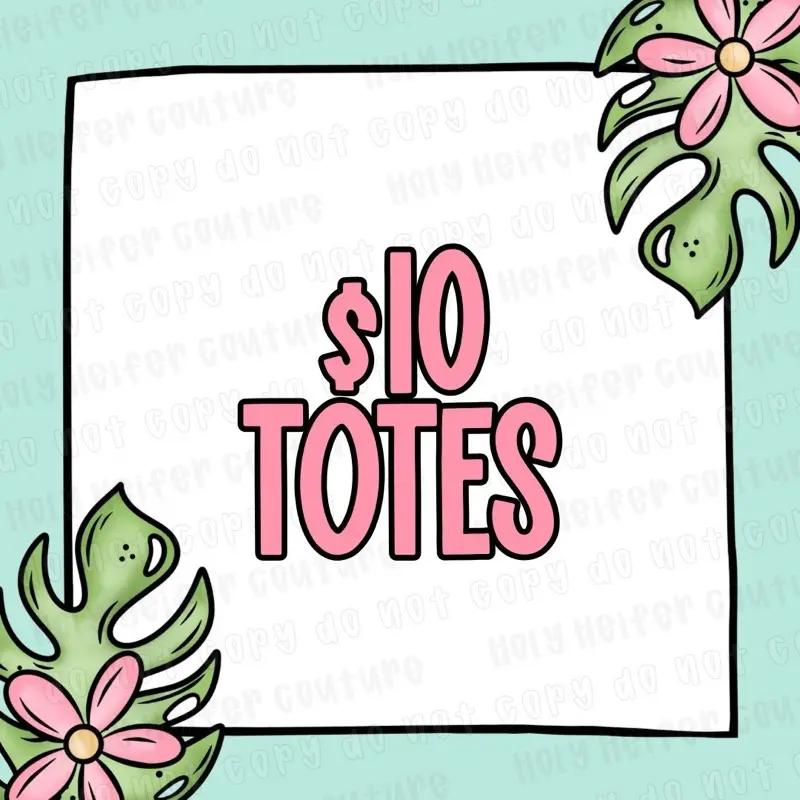 $10 Canvas Totes