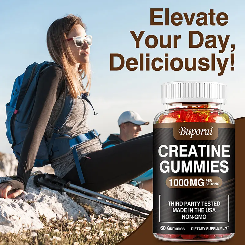 Buporai Made with 1000mg of Creatine Monohydrate - 60 Gummies/Bottle -  Non-GMO - TikTok Shop