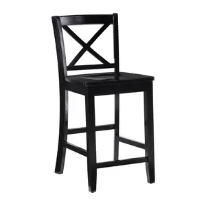Linon Home Tate X Back Kitchen Counter Stool