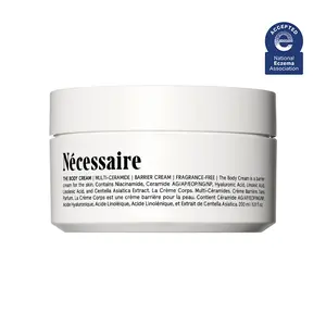 Nécessaire The Body Cream. Fragrance-Free. Barrier Complex Cream to Moisturize, Relieve, Restore. 5% Niacinamide, Essential Ceramides + Omega 6/9. 200ml / 6.8 fl oz