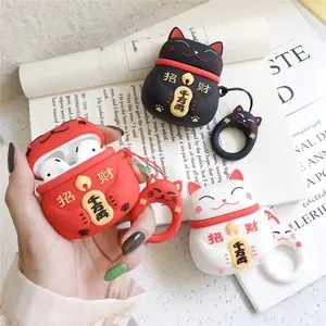 Lucky Cat Headphones Set with AirPod Case