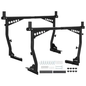 GARVEE Universal Adjustable Truck Ladder Rack - 1000 Lbs Capacity Steel Pickup Rack, Extendable 52"-82" No-Drill Roof Rack for Kayaks, Lumber, Ladders, Surfboards, Cargo, Fits Full-Size Pickup Beds