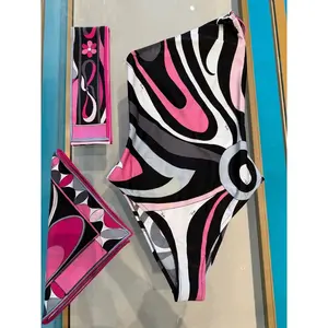 Luxury Design Women's Scarf Bikini Set Sexy Swimsuits Designer Brand Beach Swimwear