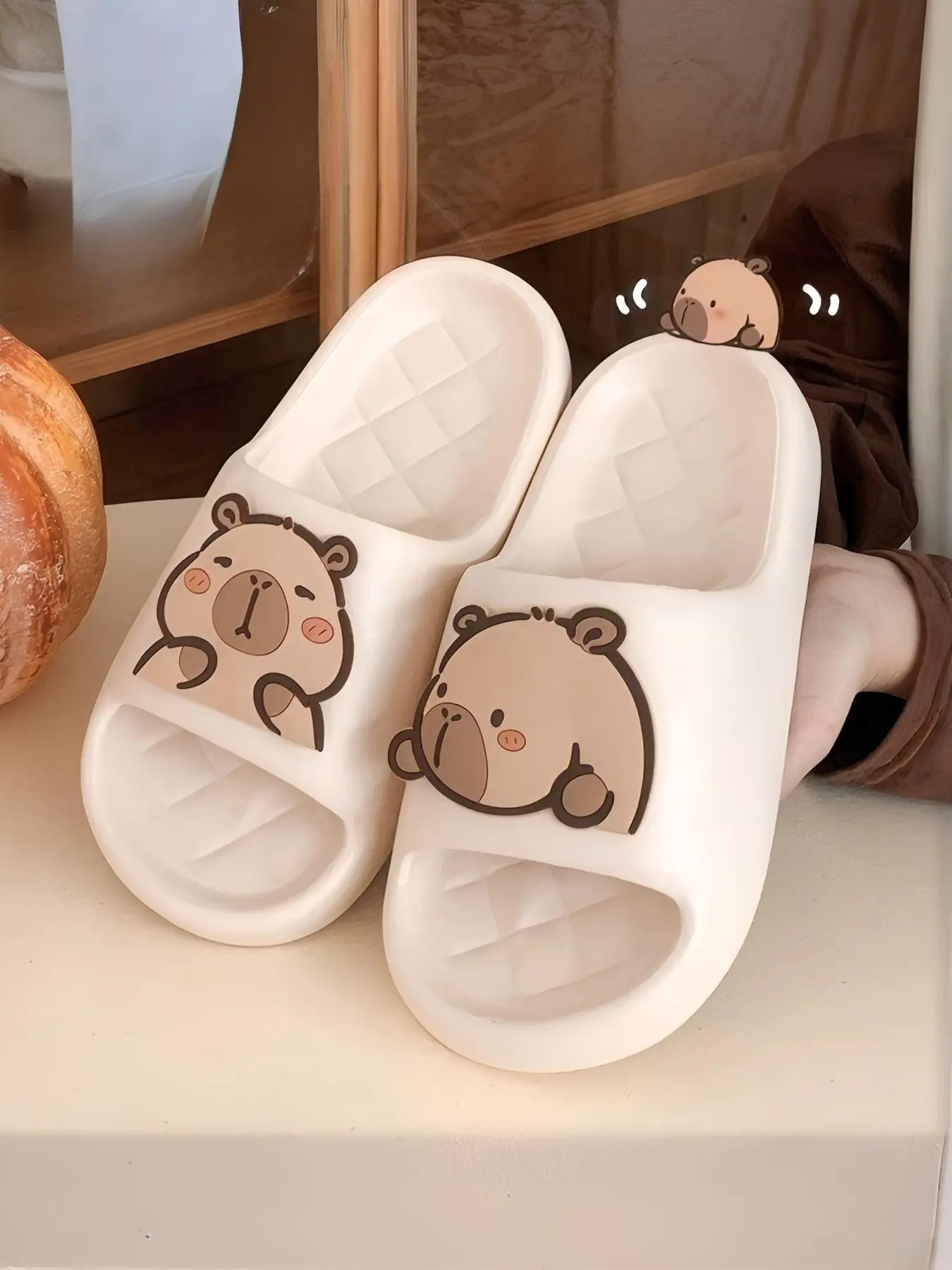 Animal Casual Fashion Simple Slippers, Cute Home Anti-Slip Indoor Slippers, Summer Beach Slippers, All Season Suitable, Footwear, Slip Resistant Slides, Slip Ons Slippers
