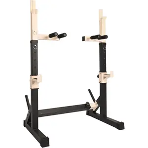 Barbell Rack Stand with Dip Bar Attachment - Multifunctional Adjustable Squat Rack, Heavy-Duty Dumbbell Rack, Strength  Dip Station,  Gym Equipment Max Load 550lbs