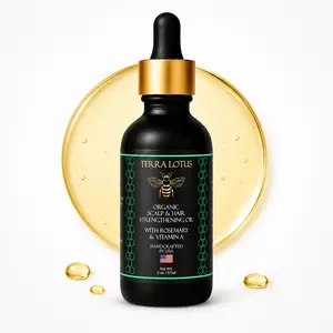 Organic Hair Oil, for Hair Growth, Split Ends & Dry Scalp Treatment - With Rosemary & Mint for Strengthening, Soothing, Moisturizing & Encouraging Longer, Healthier Hair (2 Fl Oz)