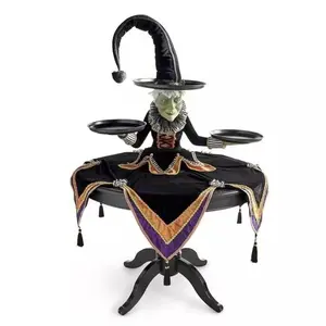 Halloween Witch Workbench Decorative Figurine, Home Garden Yard Design Art Ornament, Unique Halloween Decoration for Indoor Outdoor Use