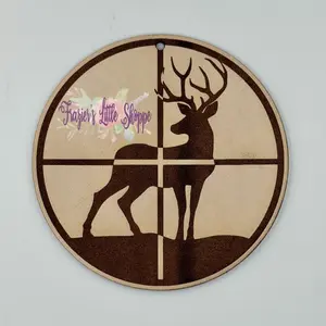 Deer Scope Leather Freshie - Stylish Long Lasting Fragrance for Small Spaces Trendy Design Custom Scent Options Perfect for Cars and Offices