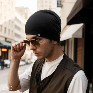 1/2 Piece Sun Protection Pile Skull Cap Thin Solid Color Lazy Cycling Running Bald Head Hat Sweat Absorption Breathable Ear Protection Comfort Sleep Cap