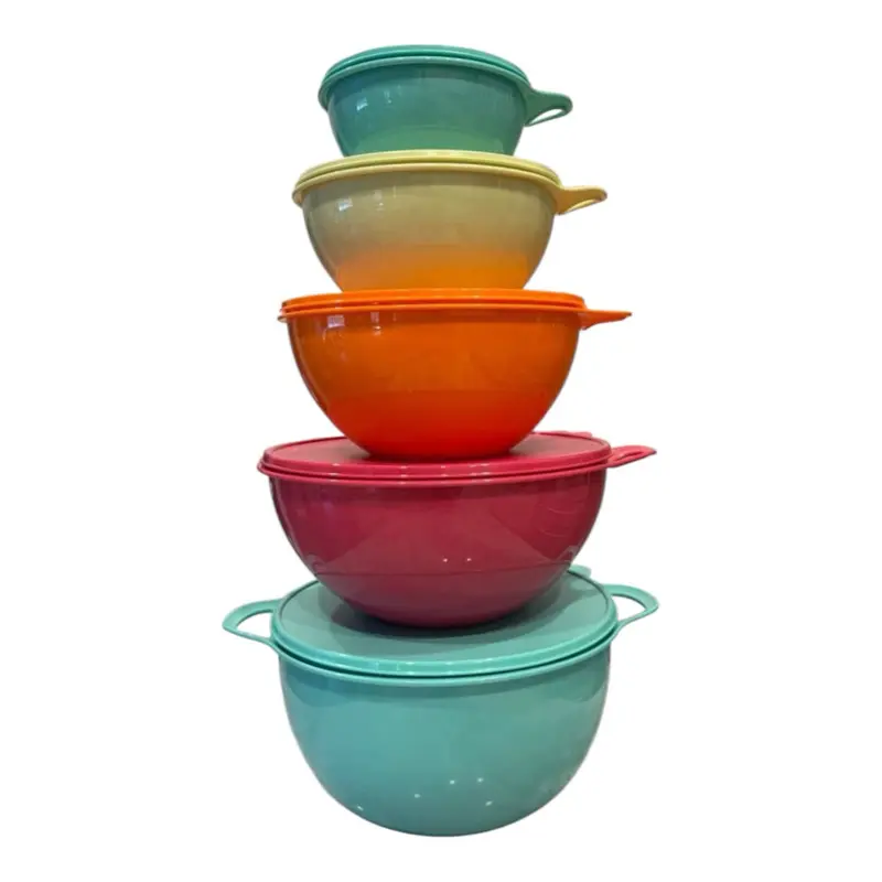 Set   Different dolor and size  thatsa mega bowl  42 cup , 32 cup, 19 cup,  12 cup  , 6 cup   Color , mix    Perfect for organizing your kitchen Tableware
