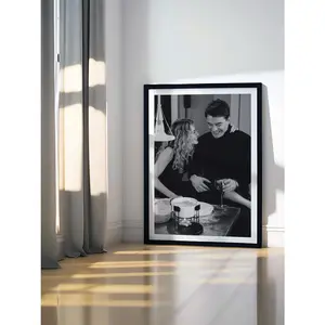 Carrie and Mr Big Poster Photo Print Photography Home Decor Wall Art, Black and White SATC Print,