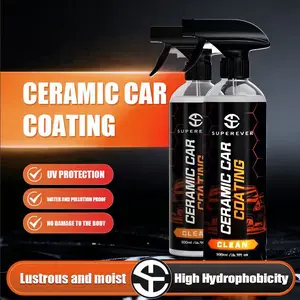 SUPEREVER Professional Ceramic Car Coating Hydrophobic Scratch UV Resistant High Gloss Finish Easy Application 500ml