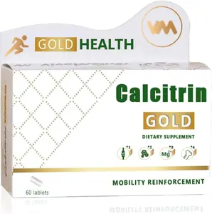 Calcitrin Gold Dietary Supplement - Mobility & Bone Strength Support, Joint Strength Supplement, Suitable for Men, Elderly and Women, 60 Tablets (1pc)