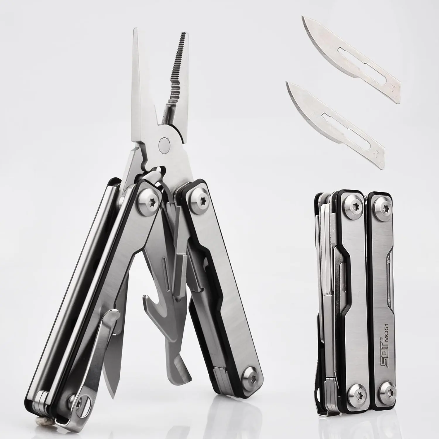 2051 11-in-1 Multitool - Foldable, Professional Multitool for Men, DIY, Outdoor Camping, Home Repairs,  Kit, Hiking, Fishing,  Use, Compact & Durable, Ideal  for Men