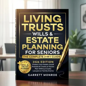 Living Trusts, Wills & Estate Planning for Seniors – Complete 3-in-1 Guide – Protect Assets, Avoid Probate & Create Your Estate Plan Without Lawyers – Includes Will & Trust Forms – Essential Retirement Planning Book for Seniors & Families