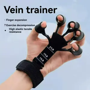 Venous Training Device for Finger Flexibility Rehabilitation Grip Strength Five-Finger Power Wrist Exercise Arm Muscle Building Grip Strength Trainer