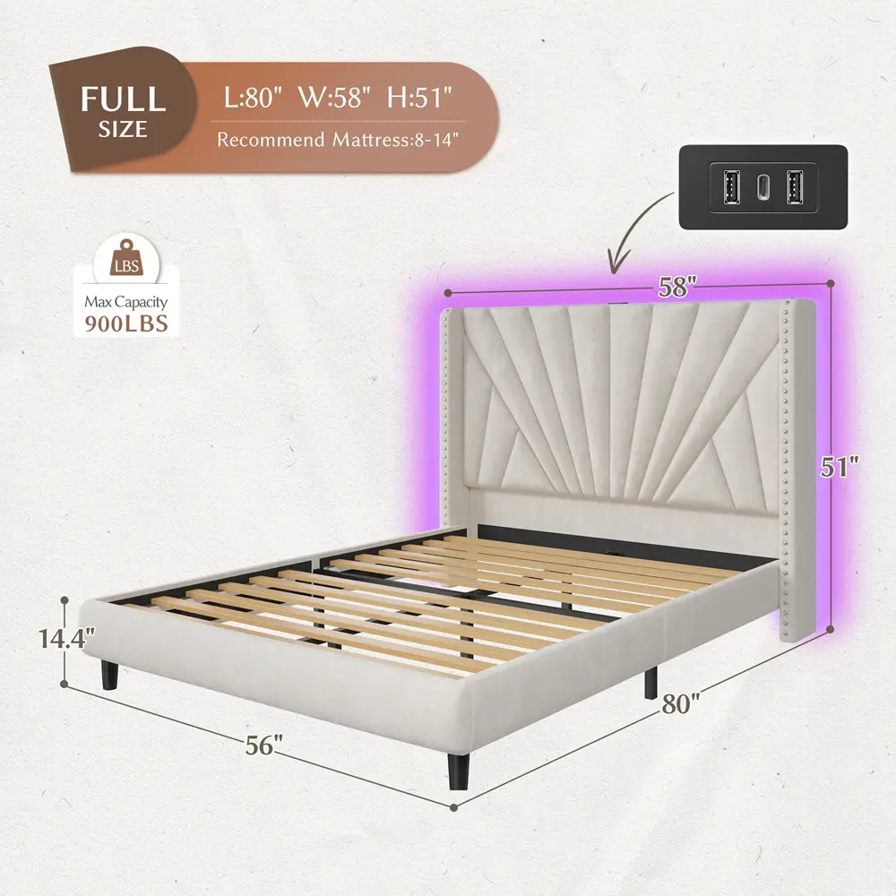 Full Size, Beige Color