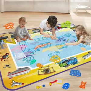 Magic Water Drawing Pad for Kids, Interactive Learning Toy, Large Absorbent Cloth, Christmas Halloween Gift for Boys Girls, Durable Drawing Pad