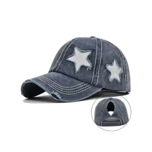 Star Decor Adjustable Baseball Cap – Casual Unisex Sun Protection Hat, Stylish Outdoor Cap for Daily Wear, Ideal for Hiking, Sports, & Summer Sunshine