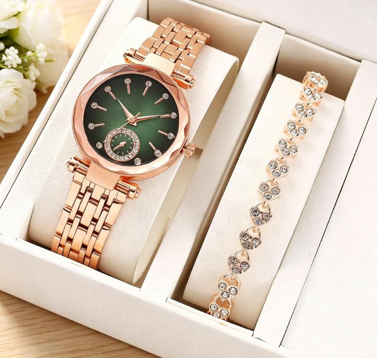 Bling Diamond Dial Women Luxury Quartz Watch, Elegant Fashion Casual Wristwatch, Stylish Jewelry Watch Gift for Birthday Holiday Party