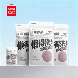 Women’s Disposable 100% Cotton Travel Underwear 5-Pack Soft Breathable For Daily Wear Travel Use Hygienic Convenient