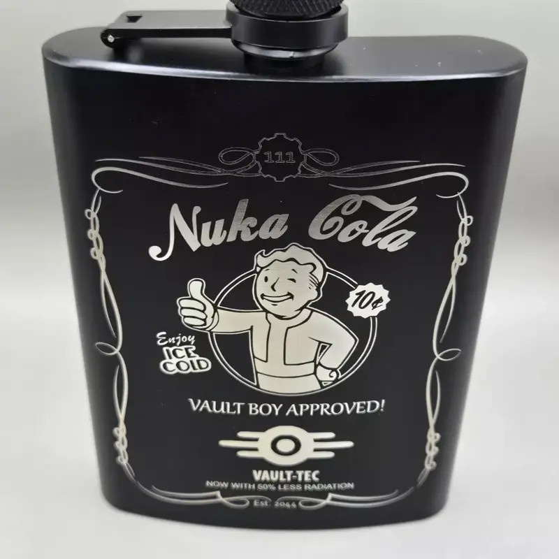 Nuka Cola Flask Fallout Style Unofficial Handmade Drinkware Stylish Beverage