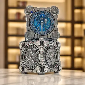 NEW 7-in-1 Rotating Dice Cube for DND & COC🎲 A multi-functional, compact RPG accessory that stores and dispenses polyhedral dice with a simple spin.