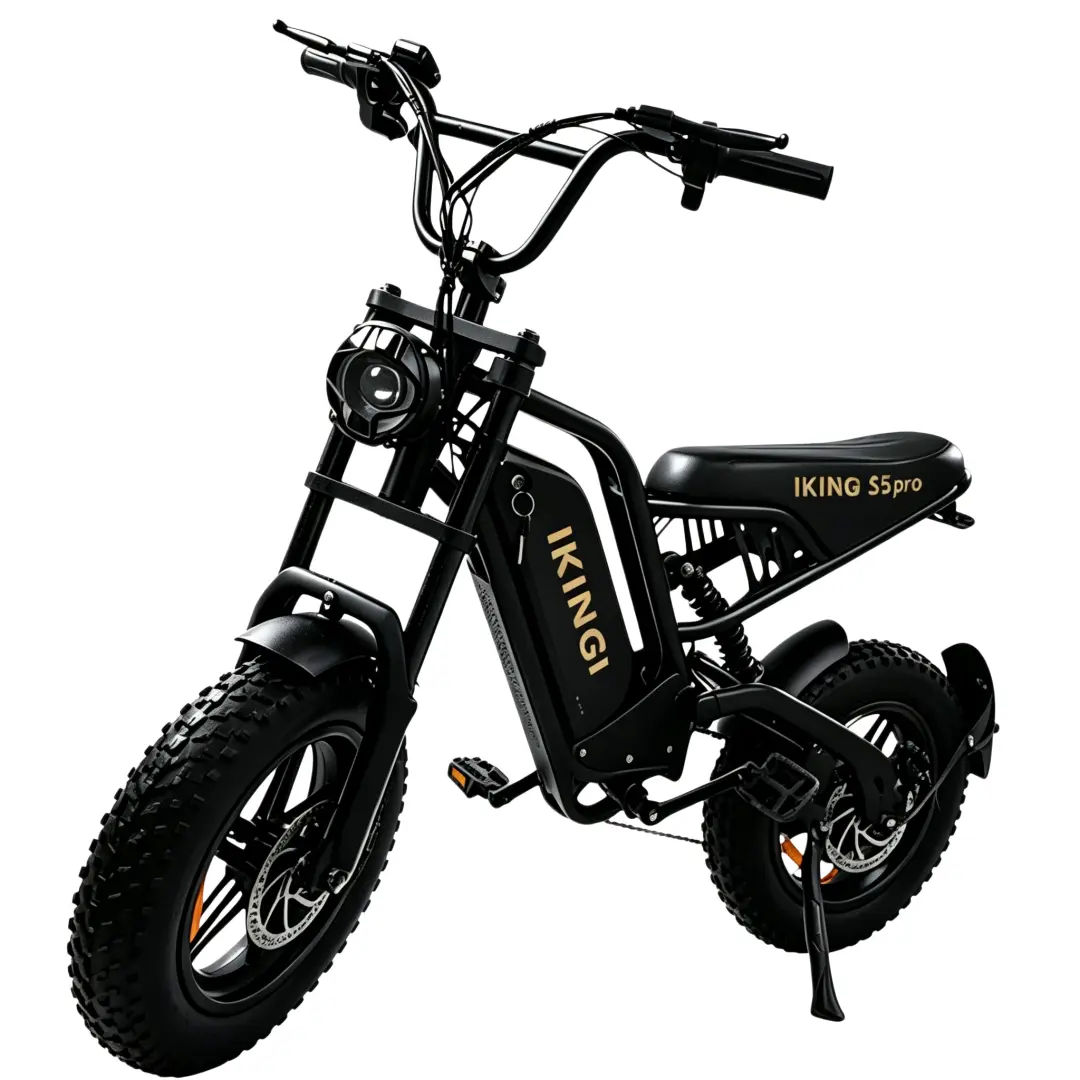Adult 16" Fat Tire Electric Bike, 1000W Peak Motor, 48V 15Ah Battery, Up to 40-mi Pedal Assist Range, 25 MPH Top Speed, 7-Speed E-Bike with Dual Disc Brakes all-terrain bicycle