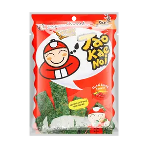 TAO KAE NOI Spicy Flavor Thick Cut Crispy Seaweed Snack 32g - Popular Thai Snack