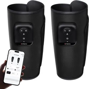 [2 Packs] Cordless Leg Massager for Circulation, Calf Massager with Heat and Compression, Birthday Gifts for Mom Women Men Wife, Cordless Leg Massage with DIY APP Control