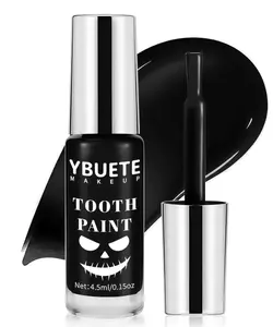 YBUETE Professional Halloween Black Tooth Paint, Temporary Black Tooth Paint，Decayed Rotten Cruddy Missing Teeth Makeup, Perfect for Cosplay, Halloween Makeup, Theater, Costume Party