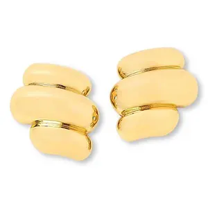 Bellezza Bronze Fusillo Stud Earrings