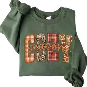 Up to 75% off | Cozy Season Sweatshirt | Retro Fall Sweatshirt | Get Cozy Sweatshirt | Women’s Fall Sweaters | Fall Graphic T‑Shirt for Women | Women’s Fall Shirt | Sweater Weather