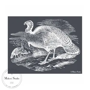 Turkey Scene - Mesh Stencil 9x12