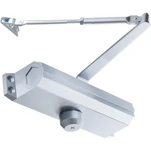 Automatic Door Closer, Self Closing, Adjustable Grade 3 Spring Hydraulic, UL 3 Hour Fire Rated, Medium Duty, Half Million Cycles, Residential and Light Commercial Use,