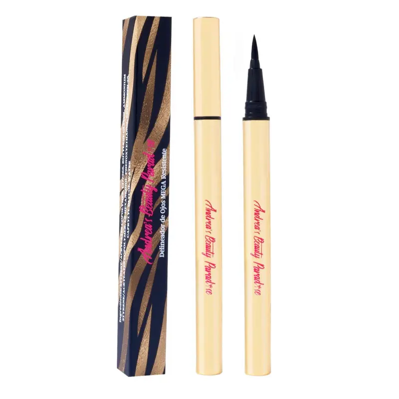 Mega Resistant Waterproof Liquid Eyeliner- Long Lasting, All day Wear- Smudge-Proof