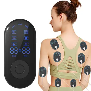 #SummerVibes TENS Unit Muscle Stimulator, EMS Massage Machine with 30 Intensities for Gradual Shoulder, Sciatica, Back Pain Relief, 18 Modes Rechargeable Electronic Pulse Massager with 8 TENS Pads
