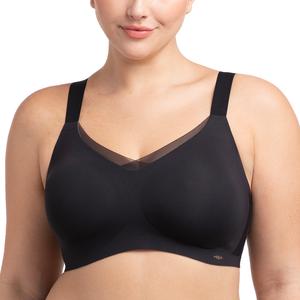 HSIA Roxy Airy Mesh Crossover Comfortable Breathable Jelly Seamless Padded Lightly Lined Wireless Bra Womenswear Everyday  Soft Smooth