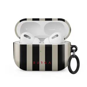 AirPods Case with MagSafe Keyring – BURGA Prophecy Protective Case For AirPods 1/2/3/4/Pro/Pro 2 | Trendy 2025 | Stripes Airpods Case | Luxury Aesthetic Gift for Her, Fast Shipping