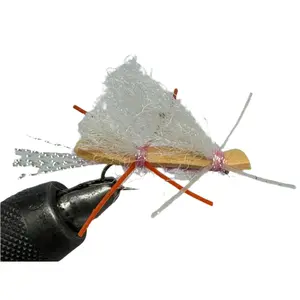 Strike Fly Company Chubby Chernobyl Sparkle Tan and Pink 12 Pack, Terrestrial Fishing Lures
