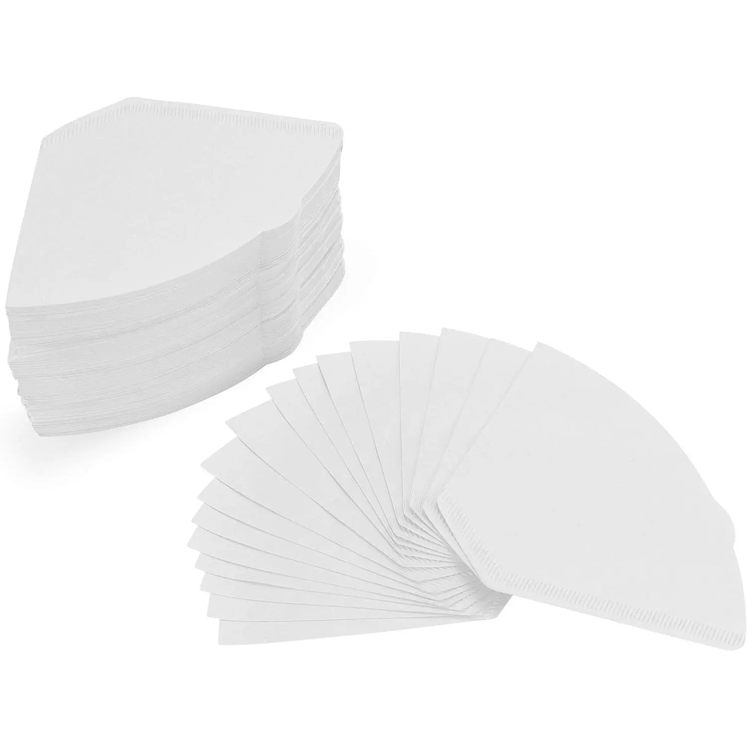 #4 Conical Coffee Cone Filters, Sturdy Paper-Based Biodegradable Standard-Size White Disposable Filters for Brewing, 300-Count Kitchen Brewware Supplies, # 4 Coffee Cone Filters