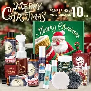 Christmas skin care gift box set hand cream and lipstick travel Christmas stuffing Christmas bulk gift washing set and face care