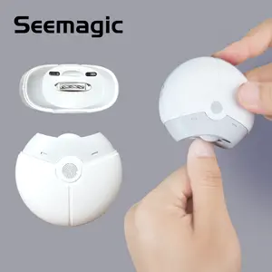 Seemagic Electric Nail Clippers with Light, Quiet & Safety Design Automatic Nail Trimmer, Fingernail Cutter and File 2 in 1 Design,USB Rechargeable Safety Fingernail Trimmer for Baby, Kids, Seniors and Adult