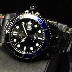 Invicta Mens Pro Diver LATAM Exclusive Quartz BLACK DIAL Combat Black Tone Watch