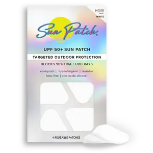 Sun Patch Nose UV Protection UPF 50+ Waterproof & Rub-Resistant Targeted Outdoor Sun Defense Blocking 98% UVA UVB Rays