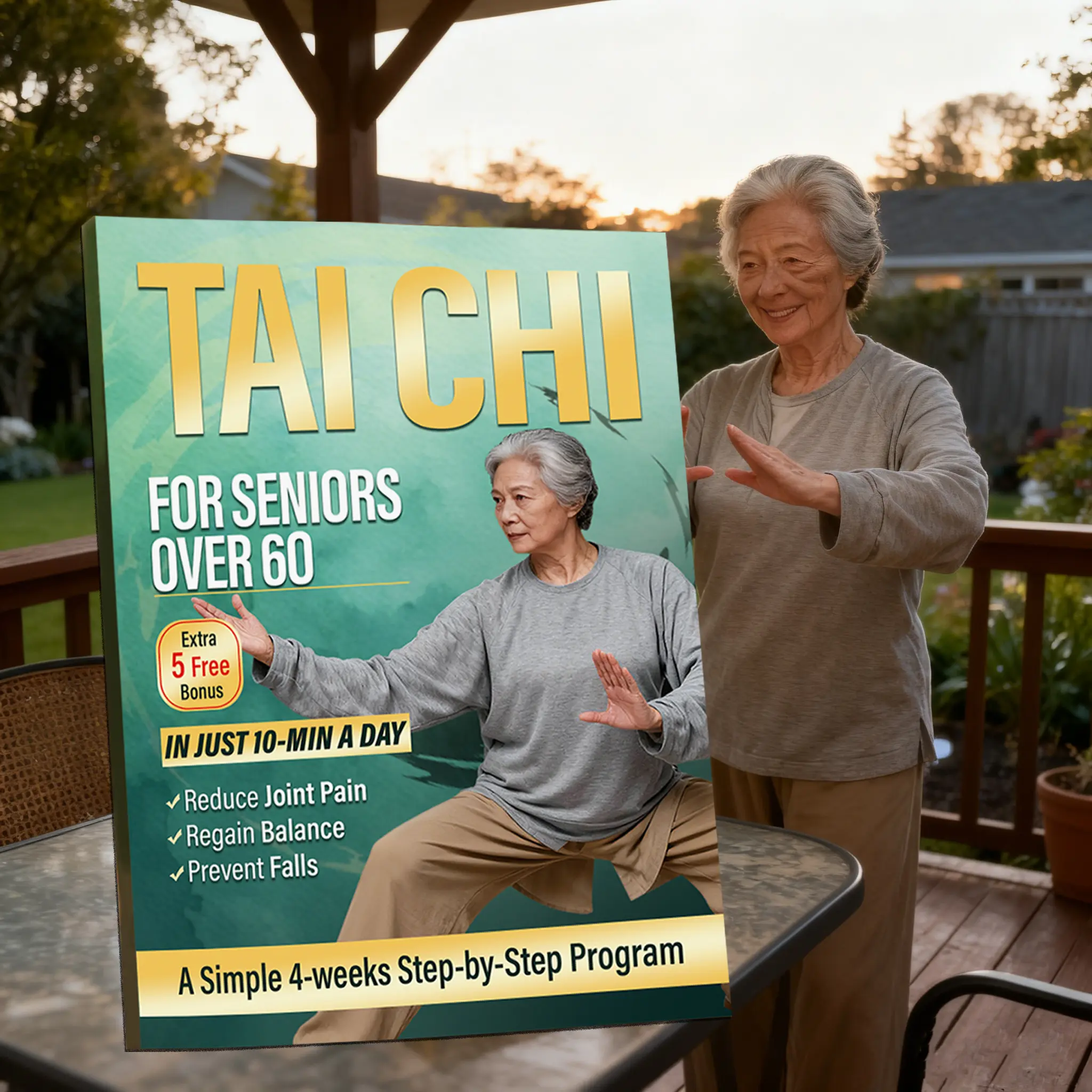 Tai Chi for Seniors Over 60: A Simple 4-weeks Step-by-Step Program to ...