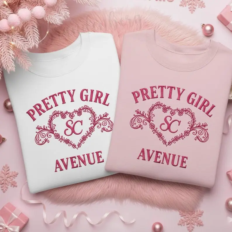 Pretty Girl Avenue Embroidered T-shirt Sweatshirt Hoodie, House Tour Man's Best Friend SC Merch Shirt, gift for fan