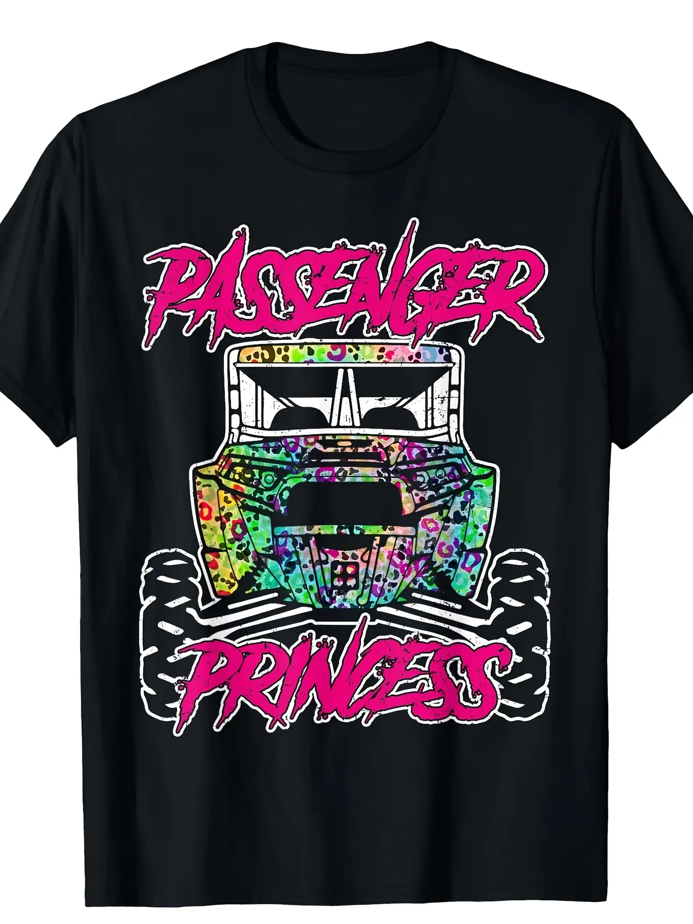 SXS UTV Passenger Princess Offroad Adventure T-Shi unisex soft cotton short sleeve t shirt, vintage graphic casual tee for men women teens, perfect birthday holiday gift for camping travel gym daily street  wear